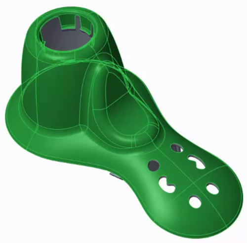 part with outer surfaces automatically selected