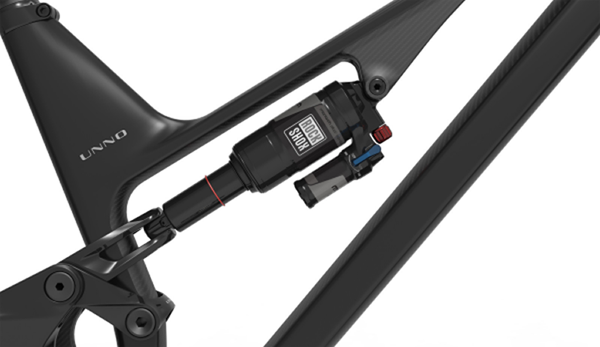 Close up of Unno bike frame