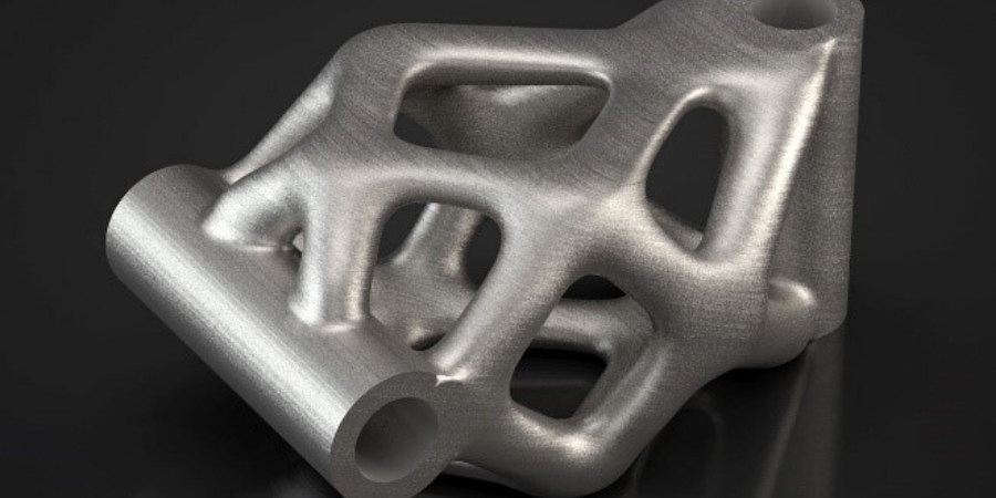 Part created via AI-driven generative design.