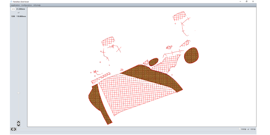 Viewing print job layers.