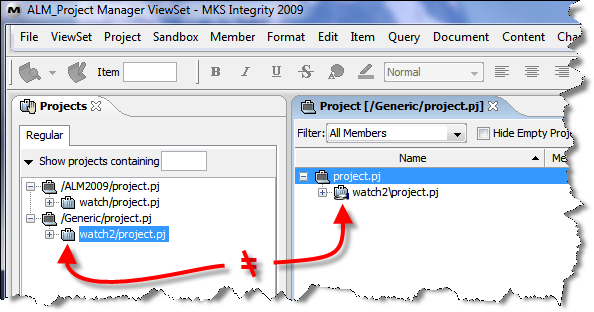 shared icon missing projects view